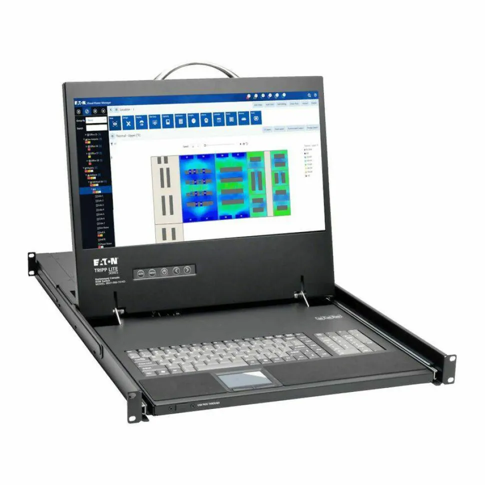 Tripp Lite by Eaton Rack Console KVM w/ 19" LCD, DVI or VGA Adapter 1U
