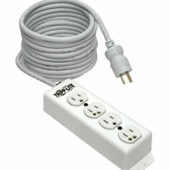 Tripp Lite by Eaton Safe-IT Medical-Grade Power Strip UL 1363 4 Hospital-Grade Outlets Antimicrobial 15 ft. (4.57 m) Cord