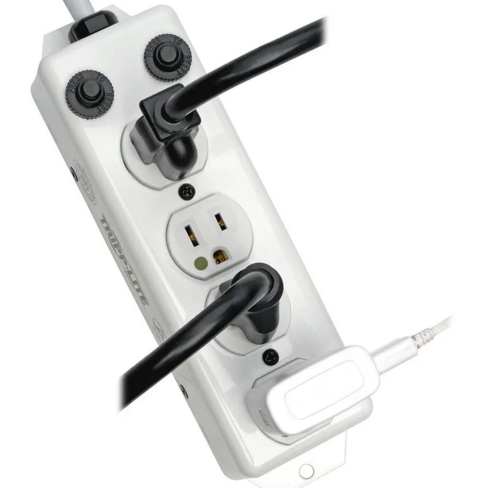 Tripp Lite by Eaton Safe-IT UL 1363A Medical-Grade Power Strip for Patient-Care Vicinity 4x 15A Hospital-Grade Outlets Safety Covers 7 ft. Cord