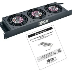 Tripp Lite by Eaton SmartRack 1U Fan Tray 3 120V High-Performance Fans 210 CFM 5-15P Plug