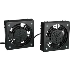 Tripp Lite by Eaton SmartRack Wall-Mount Roof Fan Kit - 2-120V high-performance fans; 210 CFM; 5-15P plug