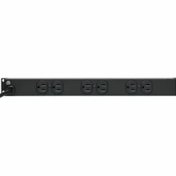 Tripp Lite by Eaton 1U Rack-Mount Power Strip 120V 15A 5-15P 12 Outlets (6 Front-Facing 6-Rear-Facing) 15 ft. (4.57 m) Cord