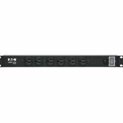 Tripp Lite by Eaton 1U Rack-Mount Power Strip 120V 15A 5-15P 12 Outlets (6 Front-Facing 6-Rear-Facing) 15 ft. (4.57 m) Cord