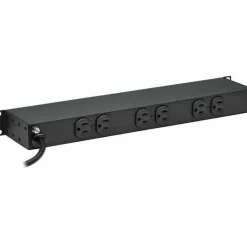 Tripp Lite by Eaton 1U Rack-Mount Power Strip 120V 15A 5-15P 12 Outlets (6 Front-Facing 6-Rear-Facing) 15 ft. (4.57 m) Cord