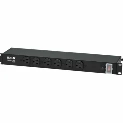 Tripp Lite by Eaton 1U Rack-Mount Power Strip 120V 15A 5-15P 12 Outlets (6 Front-Facing 6-Rear-Facing) 15 ft. (4.57 m) Cord