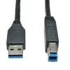 Tripp Lite by Eaton USB 3.2 Gen 1 SuperSpeed Device Cable (A to B M/M) Black, 15 ft. (4.57 m)