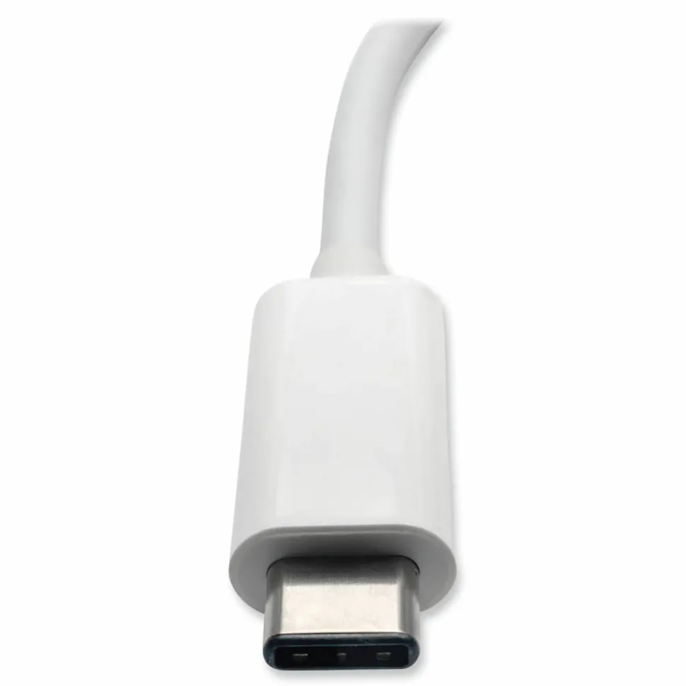 Tripp Lite by Eaton USB 3.1 Gen 1 USB-C to HDMI Adapter, USB-A/USB-C PD Charging/Gigabit Ethernet, 3", White