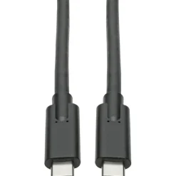 Tripp Lite USB Type C to USB C Cable USB 3.1 5A Rating 100W 5 Gbps M/M 6', Black