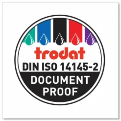 Trodat 4820 Self-Inking Stamp, Date Only, 3/8" x 1 5/8", 65% Recycled, Black