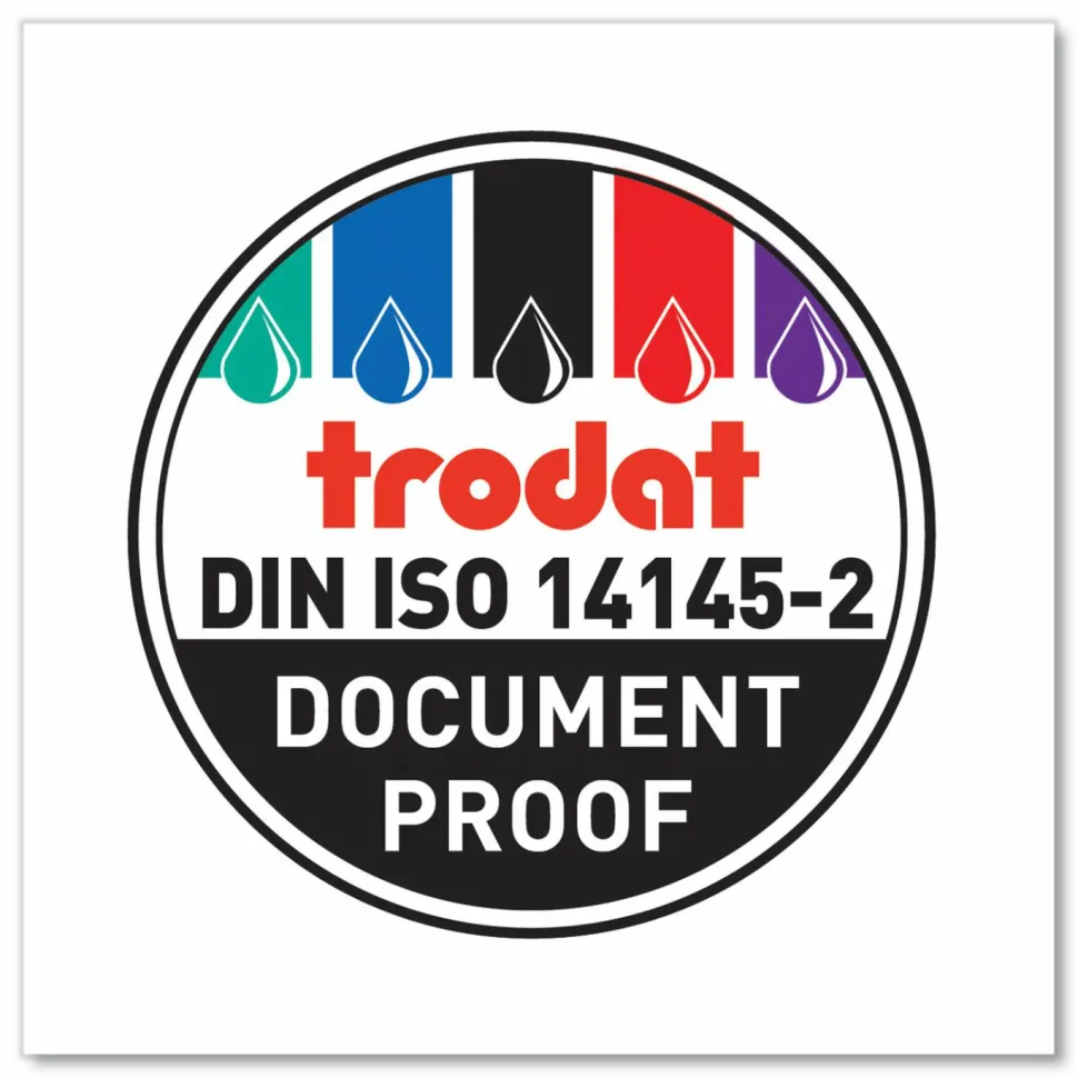 Trodat 4820 Self-Inking Stamp, Date Only, 3/8" x 1 5/8", 65% Recycled, Black