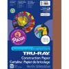 Tru-Ray Construction Paper, 50% Recycled, 9" x 12", Warm Brown, Pack Of 50