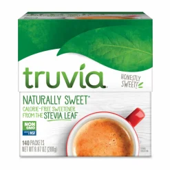 Truvia Natural Sugar Substitute, 0.12 oz Packet, 140/Box