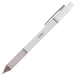 TUL GL Series Retractable Gel Pens, Medium Point, 0.7 mm, Pearl White Barrel, Blue Ink, Pack Of 12 Pens
