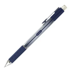 TUL GL Series Retractable Gel Pens, Medium Point, 0.7 mm, Silver Barrel, Blue Ink, Pack Of 12 Pens