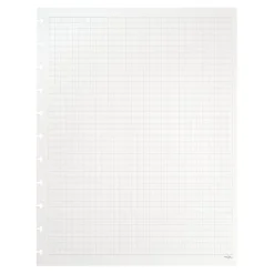 TUL Discbound Notebook Refill Pages, Letter Size, Graph Ruled, 50 Sheets, White