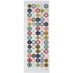 TUL Discbound Notebook Sticker Sheets, 3" x 8-1/2", Assorted, 10 Sheets, 2 Sheets of 5 Designs