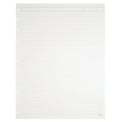TUL Discbound Refill Pages, 8-1/2" x 11", Narrow Ruled, Letter Size, 50 Sheets, White