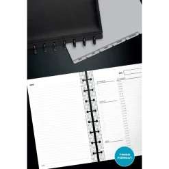 TUL Discbound Undated Daily Refill Pages, Junior Size, 2 Pages Per Day, 50 Sheets