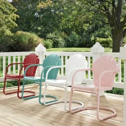 Tulip 2Pc Outdoor Metal Armchair Set