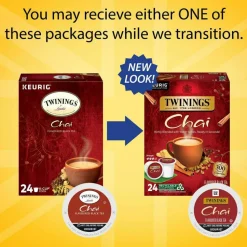 Twinings Chai Tea Keurig K-Cup Pods, 0.11 Oz, 24/Box
