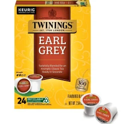 Twinings Earl Grey Tea, Keurig K-Cup Pods, 24/Box