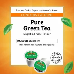 Twinings Green Tea, Keurig K-Cup Pods, 24/Box