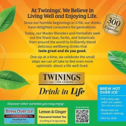 Twinings Green Tea, Keurig K-Cup Pods, 24/Box