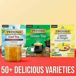 Twinings Green Tea, Keurig K-Cup Pods, 24/Box