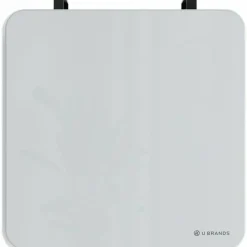 U Brands Frameless Magnetic Cubicle/Wall Glass Dry Erase Board, 12