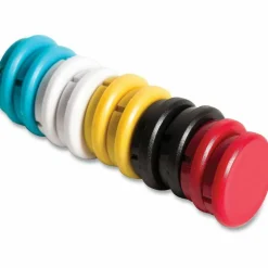 U Brands Board Magnets, Circles, 0.75" Diameter, Assorted Colors, 10/Pack