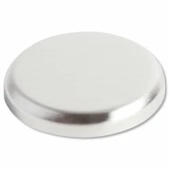 U Brands High Energy Magnets, Circles, 1.25" Diameter, Silver, 12/Pack