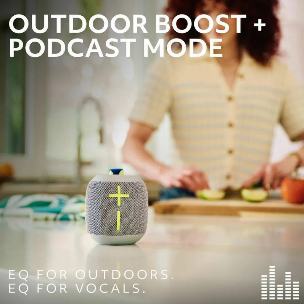 Ultimate Ears WONDERBOOM 4 Portable Waterproof Bluetooth Speaker With Big Bass and 360-Degree Sound, Dustproof Floating Speaker With 131ft (40m) Range, Blue
