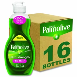 Ultra Palmolive Dishwashing Liquid, Fresh Scent, 8 oz. Bottle, 16/Carton