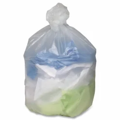 Ultra Plus Can Liners, 10 gal, 7.87 mic, 24" x 24", Natural, 25 Bags/Roll, 20 Rolls/Carton