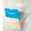 Unbreakable 3-Pocket Letter-Size Wall Files, Clear, Pack Of 3