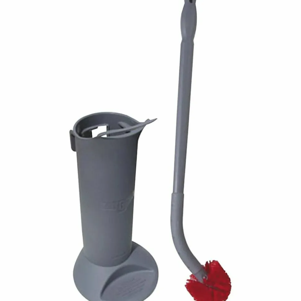 Unger Ergo Toilet Brush System, Gray/Red