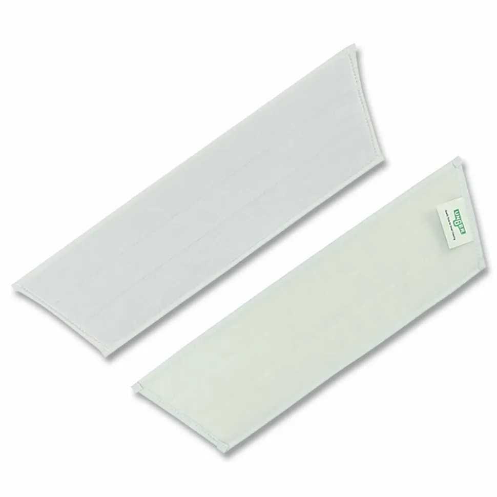 Unger Excella Finishing Pad, Microfiber, 20", White, 5/Pack