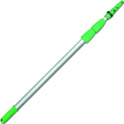 Unger Opti-Loc Extension Pole, 18 ft, Three Sections, Green/Silver