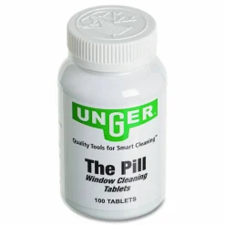 Unger Pill Window Cleaning Tablets, 100 Tablets/Bottle