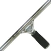 Unger 12" Pro Stainless Steel Complete Squeegee - 12" Blade - Non-slip Grip, Ergonomic - Black, Silver - 10 / Carton