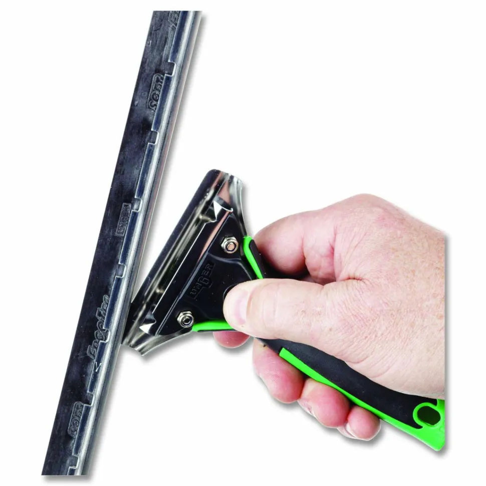 Unger Stainless Steel "S" Channel with Soft Rubber, 10" Wide Blade