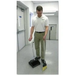 Unger Telescopic Ergo Dust Pan with Broom, 12 x 45, 45