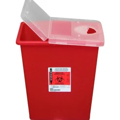 Unimed Kendall Sharps Container With Hinged Lid, 8 Gallons