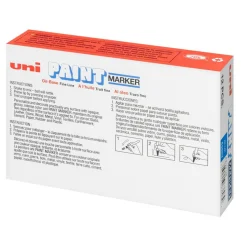 Uni-Paint Markers, Medium Point, Blue, Pack Of 12