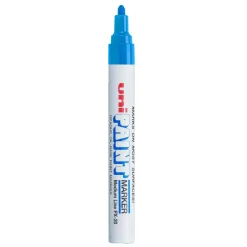 Uni-Paint Markers, Medium Point, Blue, Pack Of 12