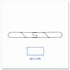 Unisan Clip-On Dust Mop Frame, 48" x 5"
