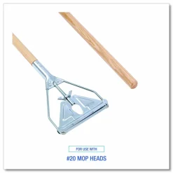 Unisan Wood Quick-Change Mop Handle, 63