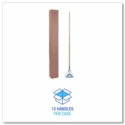 Unisan Wood Quick-Change Mop Handle, 63