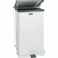 United Receptacle Defenders Steel Step Can, 6.5 Gallons, 23