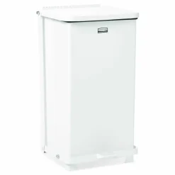 United Receptacle Defenders Steel Step Can, 6.5 Gallons, 23